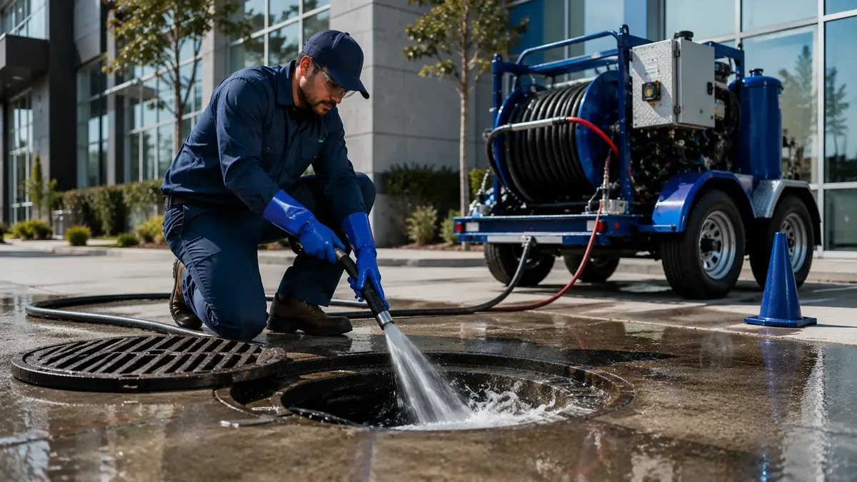 Commercial Hydro Jet Drain Cleaning in Stratford
