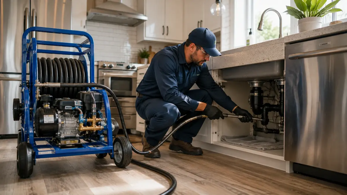 Kitchen Drain Hydro Jetting in Stratford